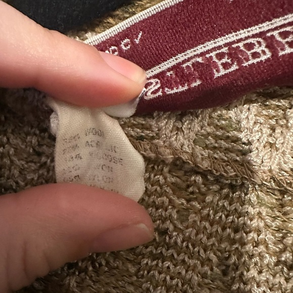 Vintage 80’s Castleberry Wool Cardigan in Brown Size 8/M - Picture 7 of 8